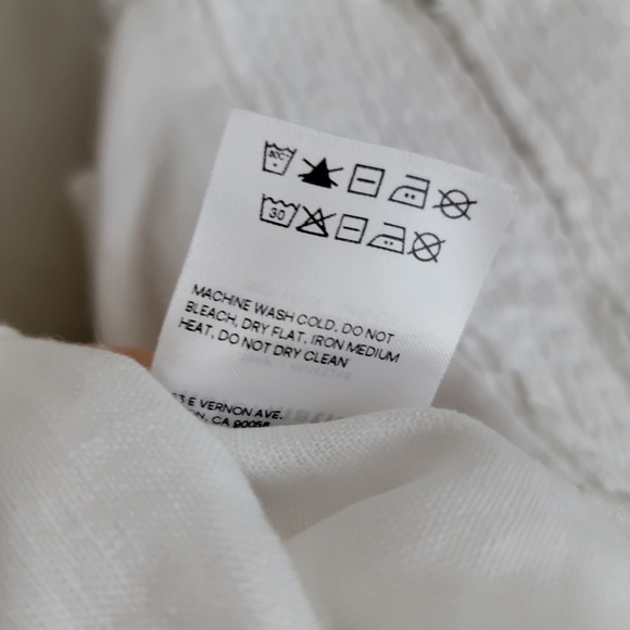 Reformation Holcomb Linen Top in White size 12 NWT - Picture 7 of 9